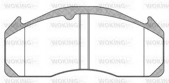 Комплект гальмівних колодок, дискове гальмо