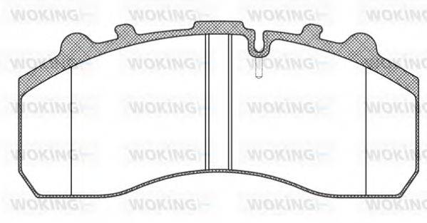 Комплект гальмівних колодок, дискове гальмо
